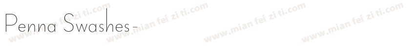 Penna Swashes字体转换